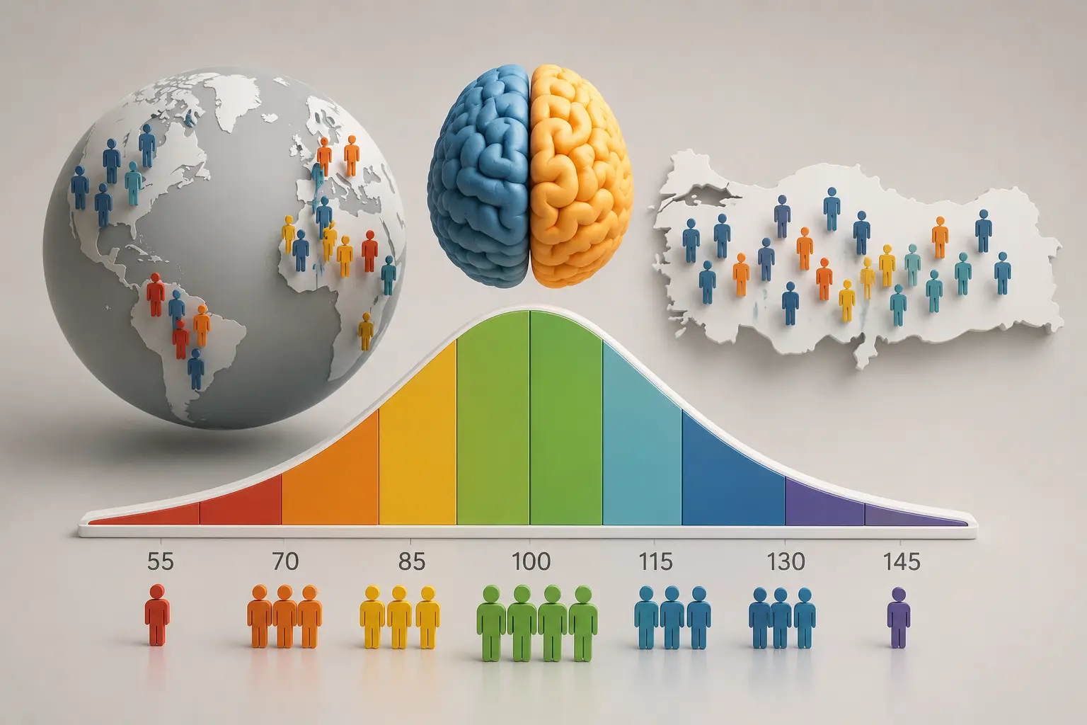 Ortalama IQ Kaç? Dünyada ve Türkiye'de IQ Dağılımı