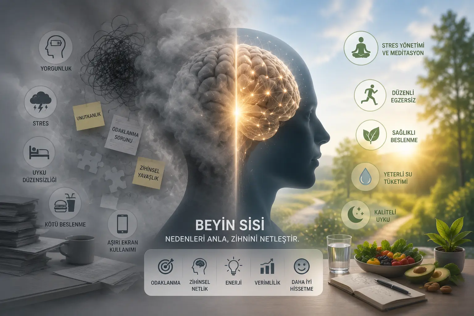 Beyin Sisi (Brain Fog) Nedir? Nedenleri ve Dağıtmanın Yolları