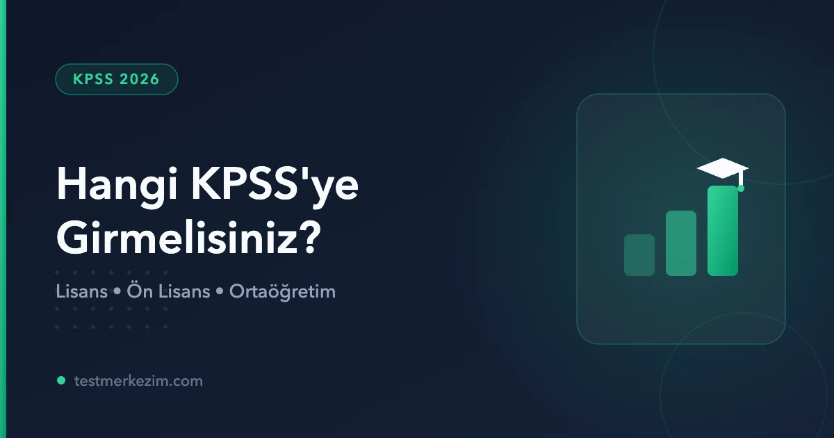 KPSS Lisans, Ön Lisans ve Ortaöğretim Farkı Nedir?