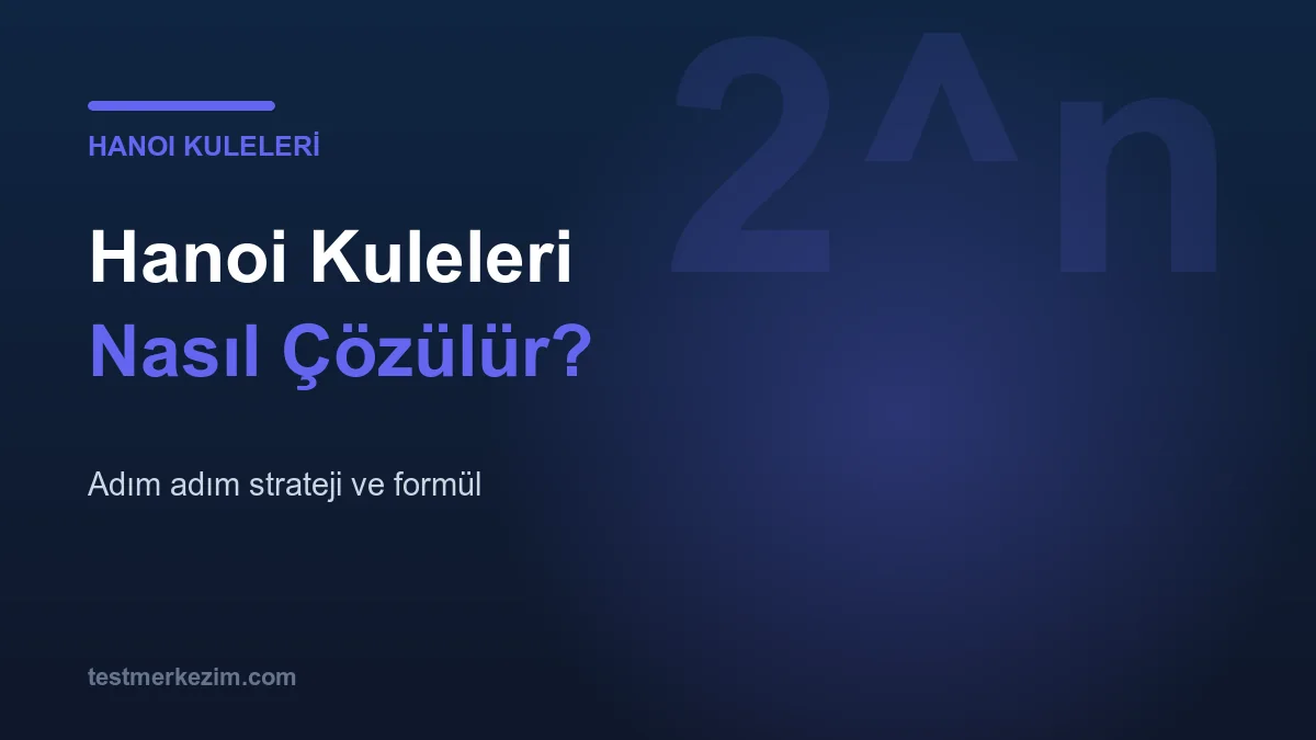 Hanoi Kuleleri Nasıl Çözülür? Adım Adım Strateji ve Formül